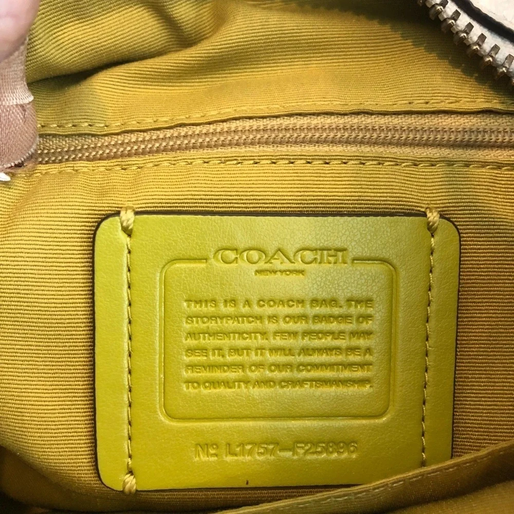 Coach Pebble Leather Harley East West Hobo